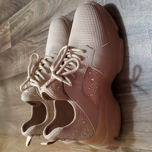 Steve Madden rhinestone gym shoes